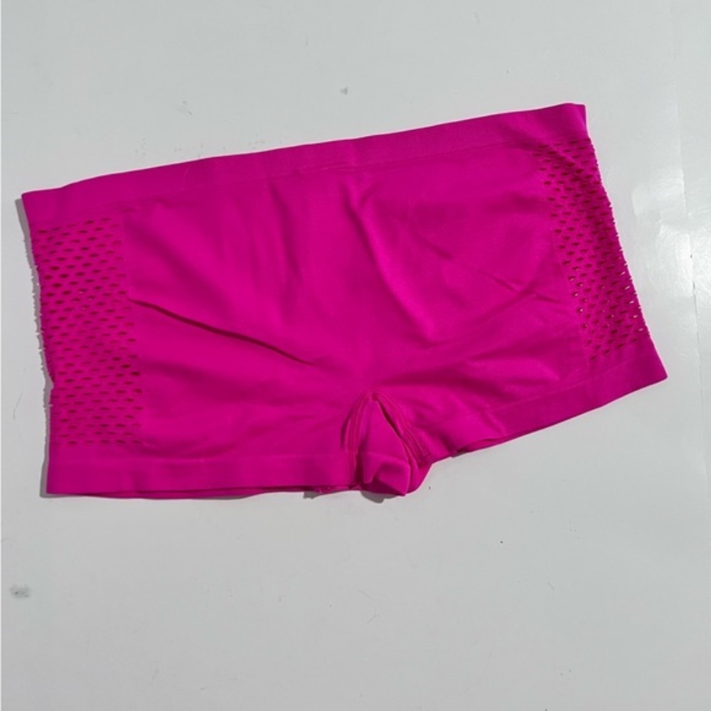 No Boundaries Barbie Pink Fish Net Cheeky Boy Shorts New Large